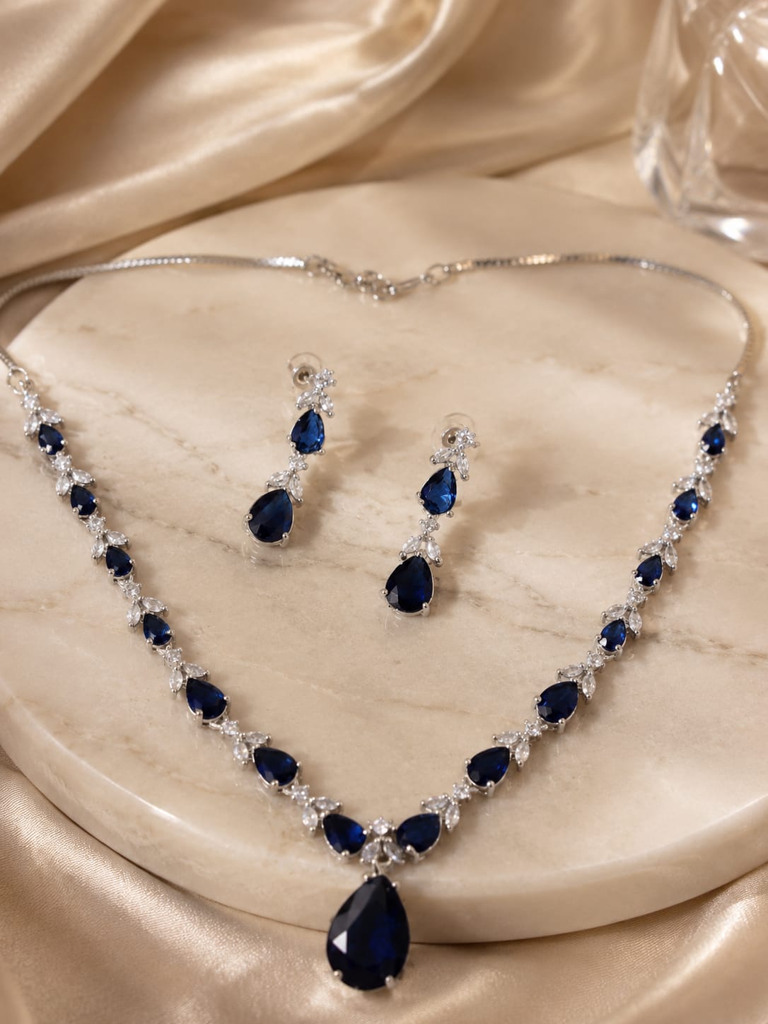 Royal Blue Necklace Set