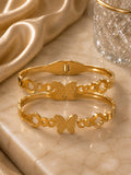Butterfly Bloom Gold Bracelet