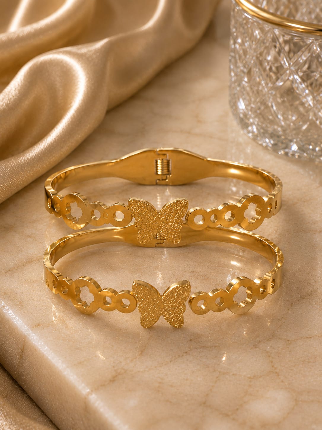 Butterfly Bloom Gold Bracelet