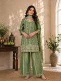 Premium Embroidered Silk Suit Set with Dupatta