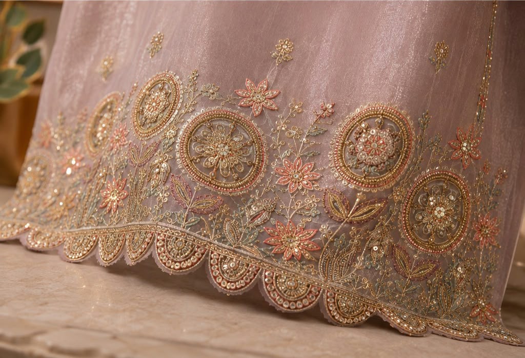 Premium Embroidered Elegant Suit Set with Dupatta